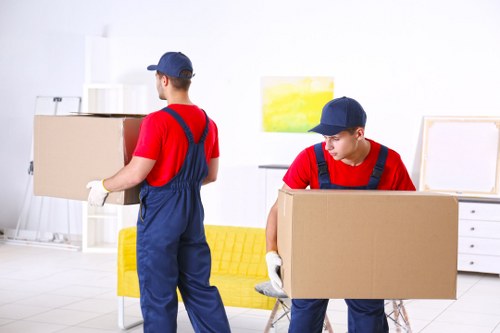 Student removals vehicle preparing for a local move in Surrey