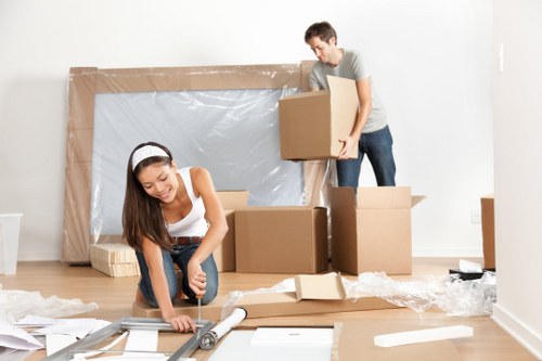 Office removals team planning a commercial move in Surrey