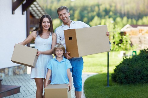 Careful packing and loading by Surrey moving professionals
