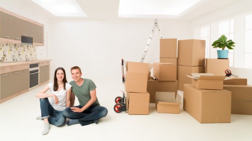Truck loading for a home move in Surrey with careful handling