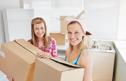 Commercial office relocation service in Surrey with desks and equipment